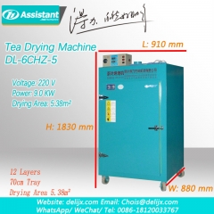 Máquina de secagem de desidratador de cozimento de folha de chá ortodoxo com aquecimento elétrico 6chz-5