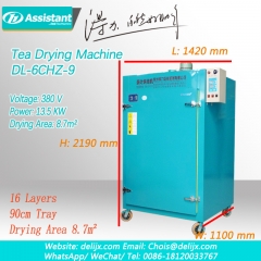Pequena flor chá tipo rotativo aquecimento elétrico máquina de secagem de folhas de chá 6chz-9