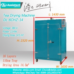 máquina de secador de folhas de chá verde de aquecimento elétrico dl-6chz-14