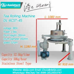 maquinaria de processamento ortodoxo do rolo da folha do chá 6crt-45