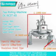 folha de chá máquina de processamento de rolamento verde preto oolong chá máquina de mesa de rolamento 6crt-65