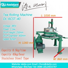 rolo verde / preto do chá da máquina de processamento do chá para a folha de chá 6crt-40 do rolamento