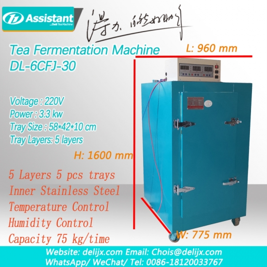 máquinas de processo de oxidação da máquina de fermentação do chá preto chá preto dl-6cfj-30