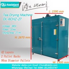 máquina de cozimento de chá e equipamentos máquina de secar folhas de chá 6chz-27