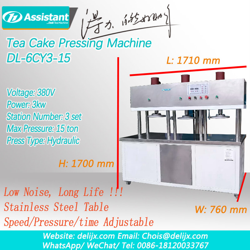 máquina de prensagem de bolo de chá de chocolate tipo como pressionar chá de tipo de chocolate dl-6cy3-15